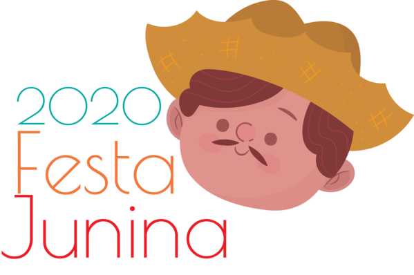 Transparent Festa Junina Logo  Forehead for Brazilian Festa Junina for Festa Junina