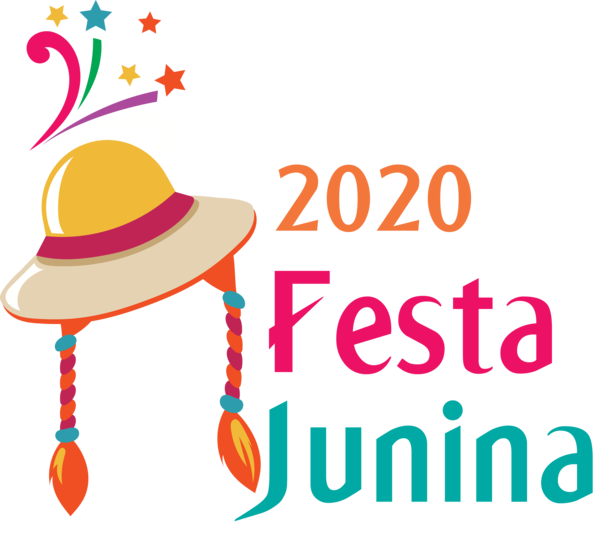 Transparent Festa Junina Hat Party hat Logo for Brazilian Festa Junina for Festa Junina