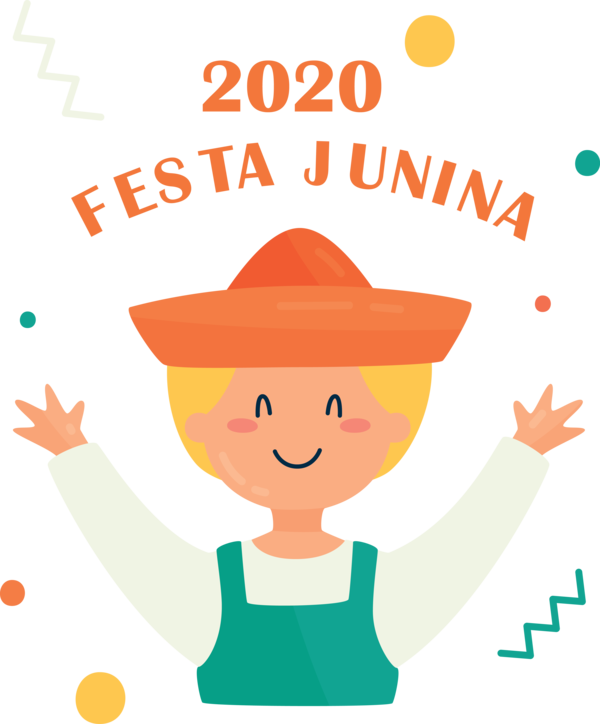 Transparent Festa Junina Cartoon Logo Line for Brazilian Festa Junina for Festa Junina