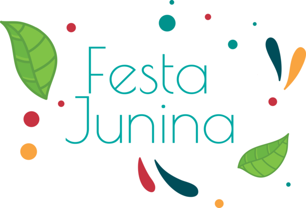 Transparent Festa Junina Logo Leaf Green for Brazilian Festa Junina for Festa Junina