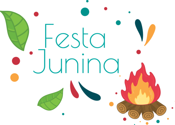 Transparent Festa Junina Logo Flower Design for Brazilian Festa Junina for Festa Junina