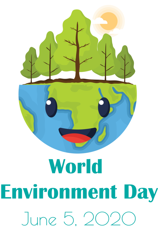 Transparent World Environment Day Logo Text Leaf for Environment Day for World Environment Day