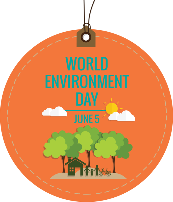 Transparent World Environment Day Christmas ornament Logo Produce for Environment Day for World Environment Day