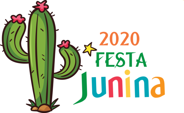 Transparent Festa Junina Logo Cartoon Plant stem for Brazilian Festa Junina for Festa Junina