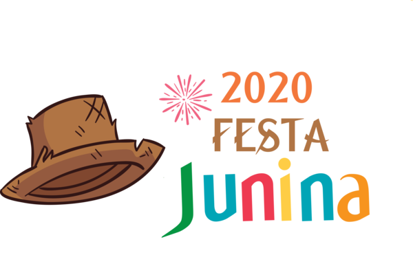 Transparent Festa Junina Logo Hat Font for Brazilian Festa Junina for Festa Junina