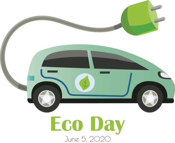 Transparent World Environment Day Car door Car Electric vehicle for Eco Day for World Environment Day