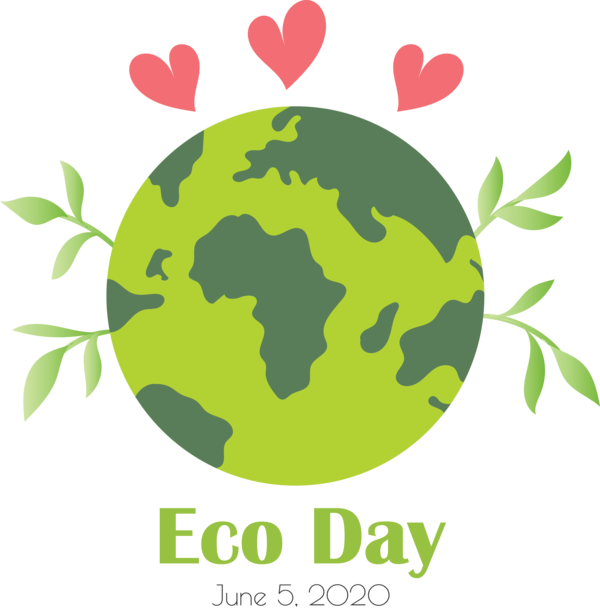 Transparent World Environment Day Ecology Logo Natural environment for Eco Day for World Environment Day