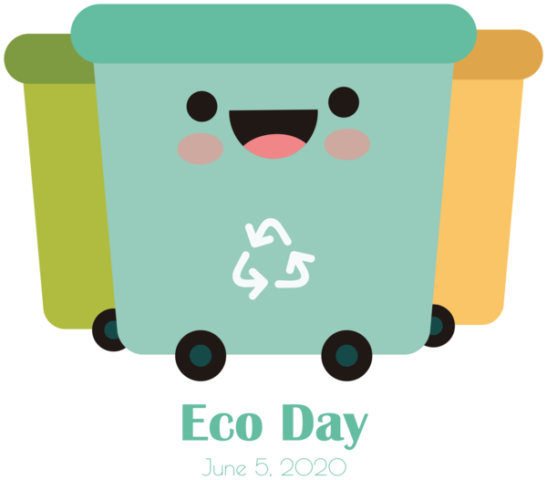 Transparent World Environment Day Logo Green Text for Eco Day for World Environment Day