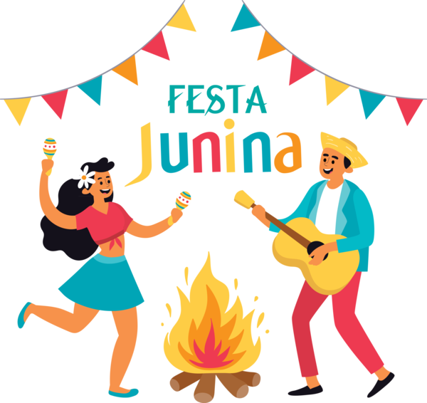 Transparent Festa Junina Cartoon Recreation Happiness for Brazilian Festa Junina for Festa Junina