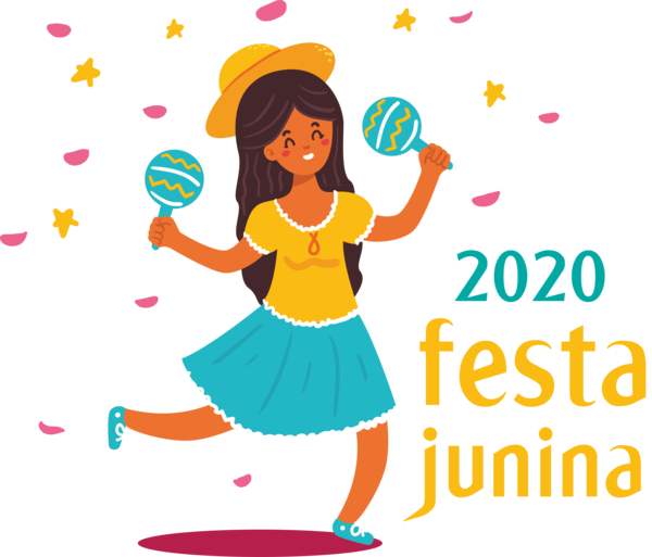 Transparent Festa Junina Logo Cartoon Design for Brazilian Festa Junina for Festa Junina