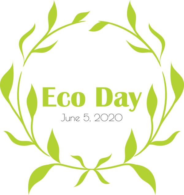 Transparent World Environment Day Plant stem Leaf Logo for Eco Day for World Environment Day