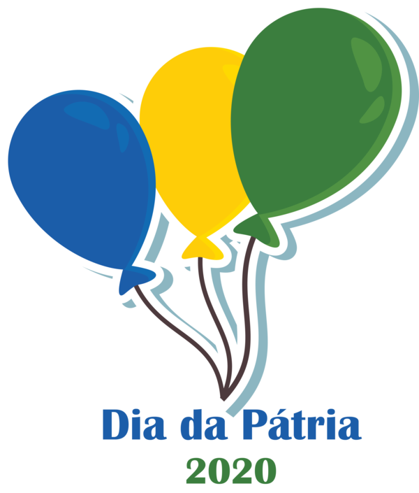 Transparent Brazil Independence Day Logo Balloon Natural environment for Dia da Pátria for Brazil Independence Day