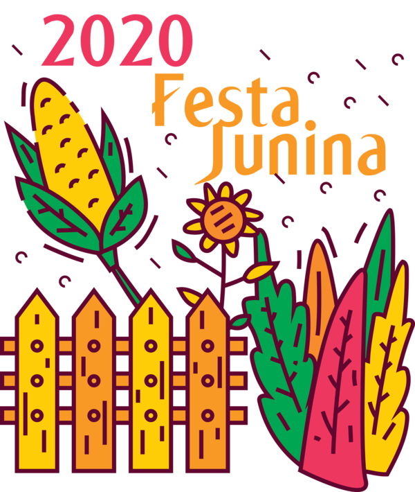 Transparent Festa Junina Flower Design Leaf for Brazilian Festa Junina for Festa Junina