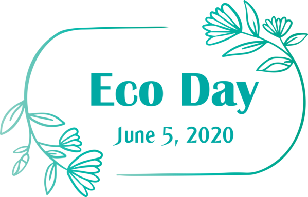 Transparent World Environment Day Logo Design Leaf for Eco Day for World Environment Day