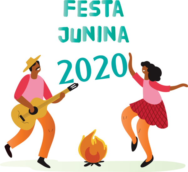 Transparent Festa Junina Logo Cartoon Recreation for Brazilian Festa Junina for Festa Junina
