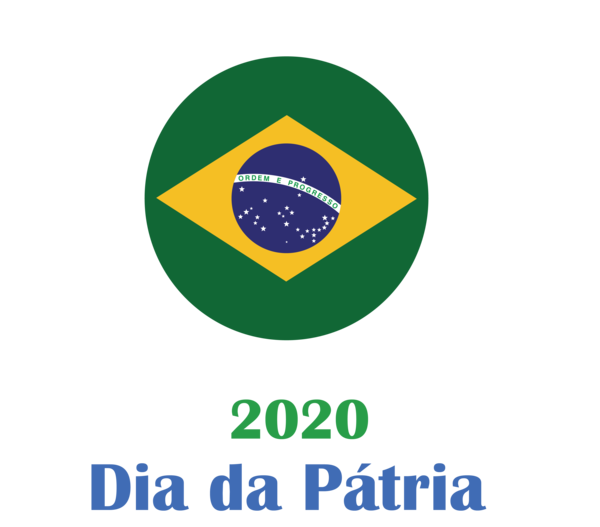 Transparent Brazil Independence Day Logo Green Font for Dia da Pátria for Brazil Independence Day