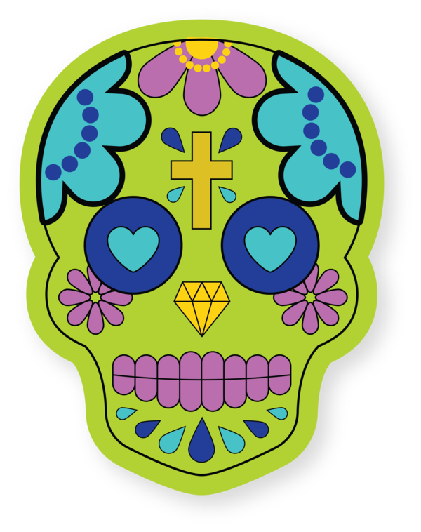 Transparent Cinco De Mayo Drawing Skull art Line art for Fifth of May for Cinco De Mayo