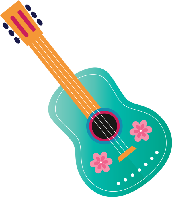 Transparent Cinco de mayo Acoustic guitar Bass guitar Acoustic-electric guitar for Fifth of May for Cinco De Mayo