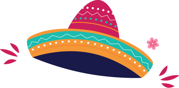 Transparent Cinco de mayo Logo Hat Line for Fifth of May for Cinco De Mayo