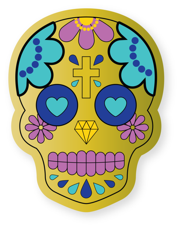 Transparent Cinco De Mayo Skull art Drawing Transparency for Fifth of May for Cinco De Mayo
