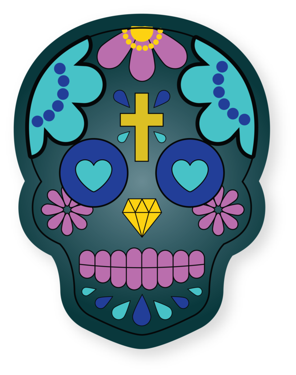 Transparent Cinco De Mayo Drawing Skull art Painting for Fifth of May for Cinco De Mayo
