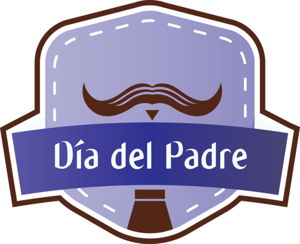 Transparent Father's Day Logo Organization Font for Happy Father's Day for Fathers Day
