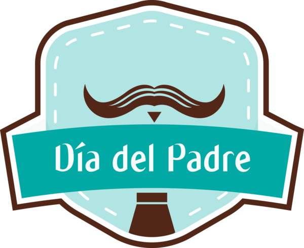 Transparent Father's Day Logo Line Area for Happy Father's Day for Fathers Day