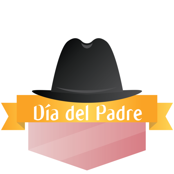 Transparent Father's Day Hat Font Design for Happy Father's Day for Fathers Day