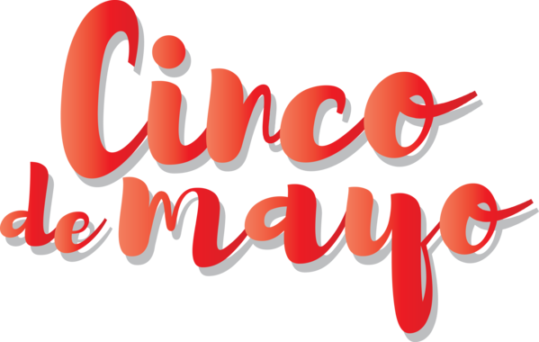 Transparent Cinco de mayo Logo Font Design for Fifth of May for Cinco De Mayo