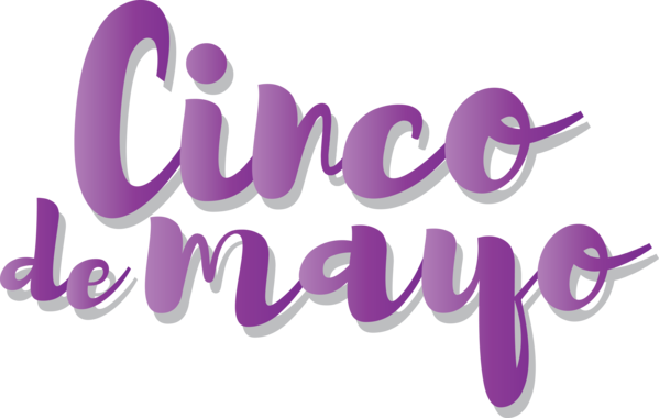 Transparent Cinco de mayo Logo Font Pink M for Fifth of May for Cinco De Mayo