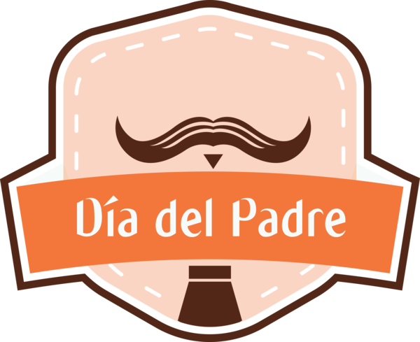 Transparent Father's Day Logo Line Area for Happy Father's Day for Fathers Day