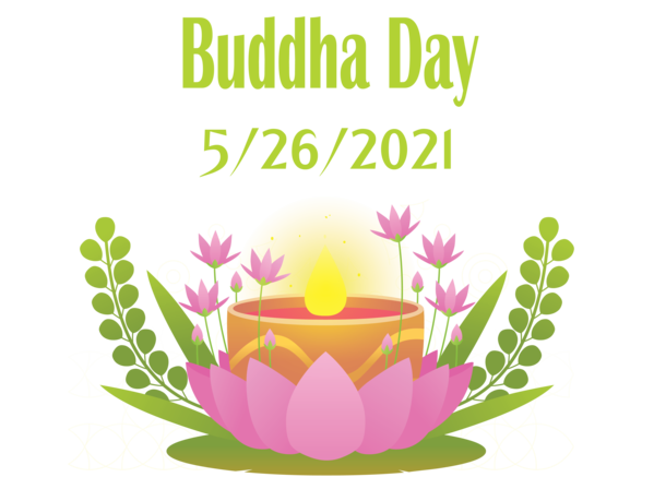 Transparent Vesak Drawing Mafia Design for Buddha Day for Vesak