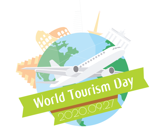 Transparent World Tourism Day Logo Font Line for Tourism Day for World Tourism Day