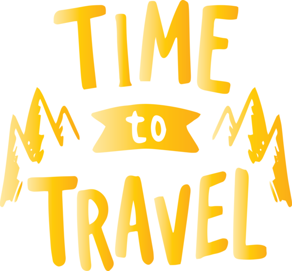 Transparent World Tourism Day Logo Font Yellow for Tourism Day for World Tourism Day