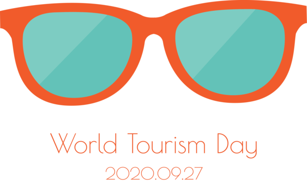 Transparent World Tourism Day Glasses Sunglasses Goggles for Tourism Day for World Tourism Day