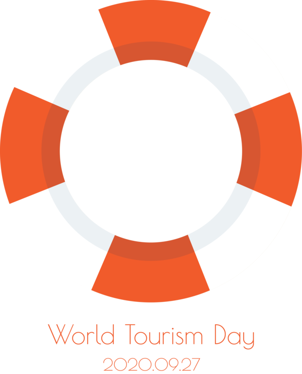 Transparent World Tourism Day Logo Organization Line for Tourism Day for World Tourism Day