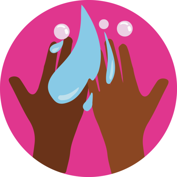 Transparent Global Handwashing Day Logo Design Pink M for Hand washing for Global Handwashing Day