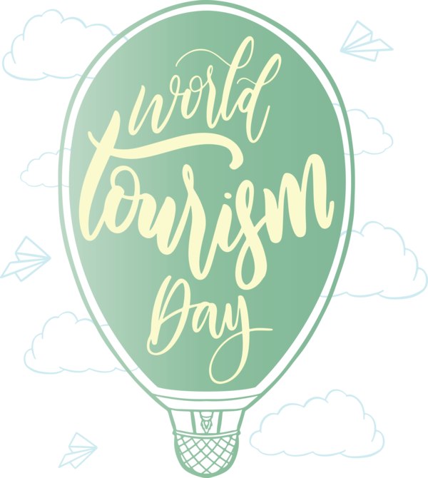 Transparent World Tourism Day Logo Line Meter for Tourism Day for World Tourism Day