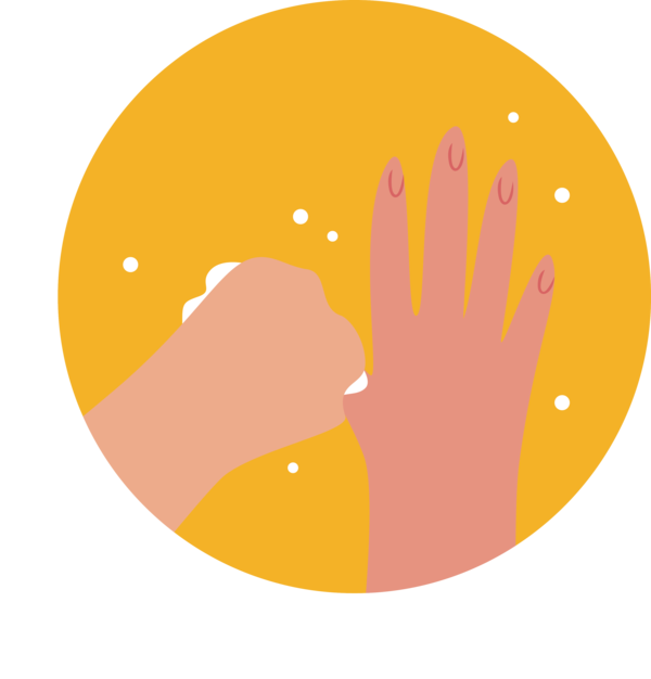 Transparent Global Handwashing Day Logo Yellow Produce for Hand washing for Global Handwashing Day