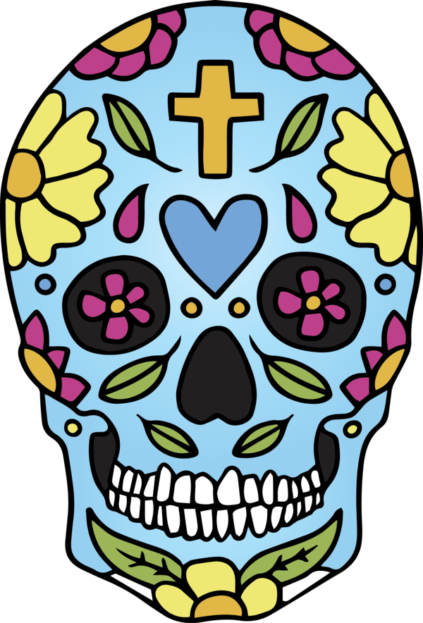 Transparent Cinco de mayo Skull art Drawing Logo for Mexican Skull for Cinco De Mayo