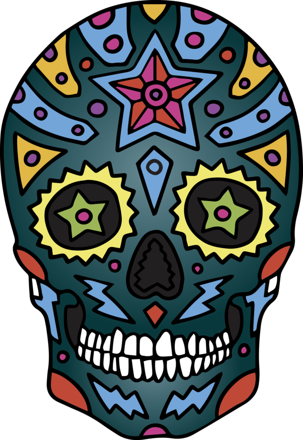 Transparent Cinco de mayo Skull art Drawing Calavera for Mexican Skull for Cinco De Mayo