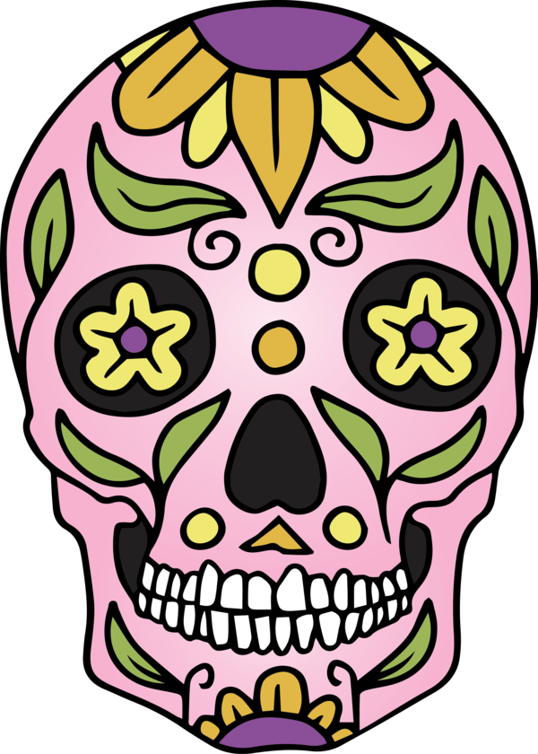 Transparent Cinco de mayo Day of the Dead Drawing Painting for Mexican Skull for Cinco De Mayo