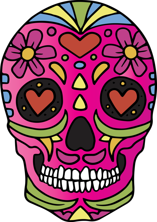 Transparent Cinco de mayo Skull art Calavera Drawing for Mexican Skull for Cinco De Mayo