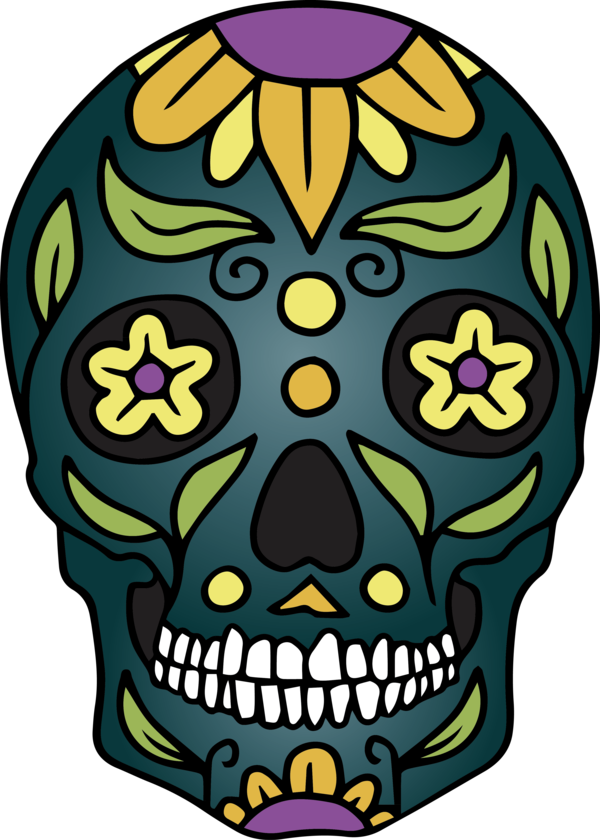 Transparent Cinco de mayo Drawing Skull art Skeleton for Mexican Skull for Cinco De Mayo