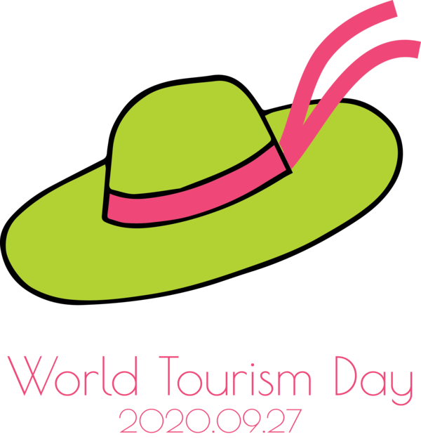 Transparent World Tourism Day Hat Green Area for Tourism Day for World Tourism Day