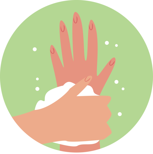Transparent Global Handwashing Day Hand model Green Line for Hand washing for Global Handwashing Day