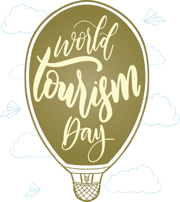 Transparent World Tourism Day Logo Produce Meter for Tourism Day for World Tourism Day