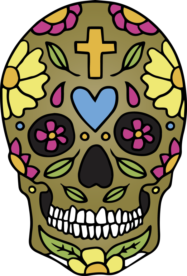 Transparent Cinco de mayo Skull art Drawing Cartoon for Mexican Skull for Cinco De Mayo