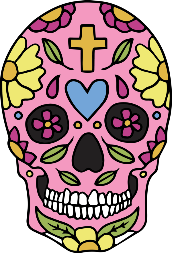 Transparent Cinco de mayo Skull art Logo Cartoon for Mexican Skull for Cinco De Mayo