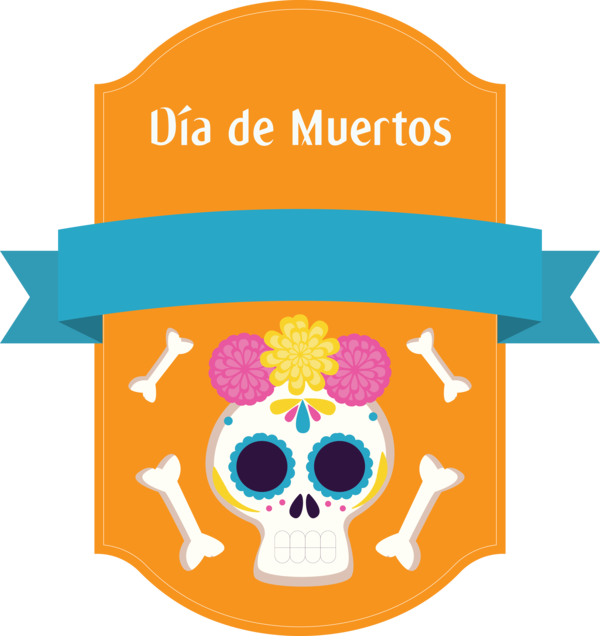 Transparent Day of the Dead Logo Blog Digital art for Día de Muertos for Day Of The Dead